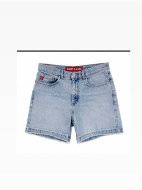 VTG Guess Mom Shorts Light Wash Denim Cutoff Y2K 90s